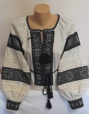 Woman Vyshyvanka Ukrainian embroidery embroidered blouse Hand Made Linen