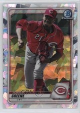 2020 Bowman Chrome Prospects Atomic Refractor Hunter Greene #BCP-47 13c1