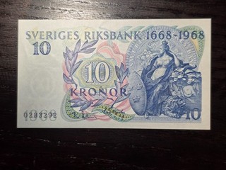 Sweden 10 Kronor 1968 Commemorative P 56