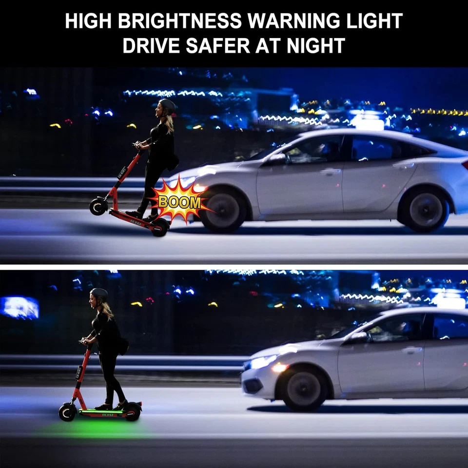 Luce Striscia LED, Luci Striscia LED Pieghevole Scooter Elettrico Impermeabile   - Immagine 2 di 4