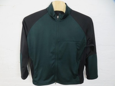 Zero Restriction Jacket Mens Large Green Softshell Golf Full Zip Athletic