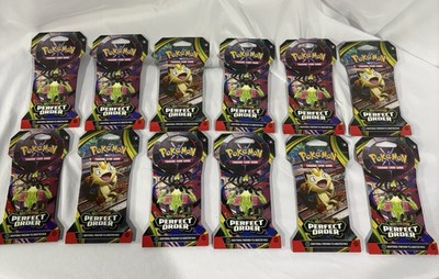 12 Pokemon TCG Perfect Order Booster Packs - New, Sealed. Ships Next Day!