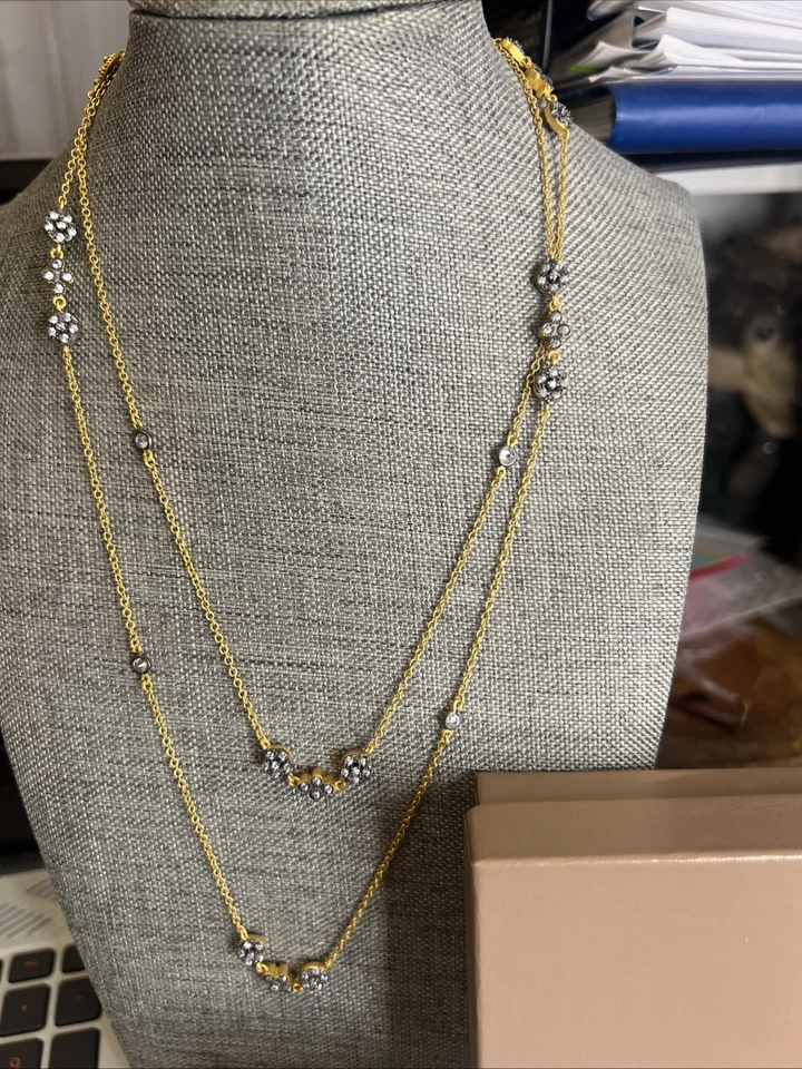 "Hermoso collar de doble envoltura Frieda Rothman 36""! Foto 2 de 4