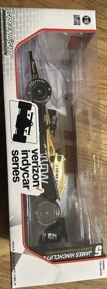 2017 JAMES HINCHCLIFFE Honda Indy 1:18  Verizon/Greenlight diecast race car - Image 2 of 4