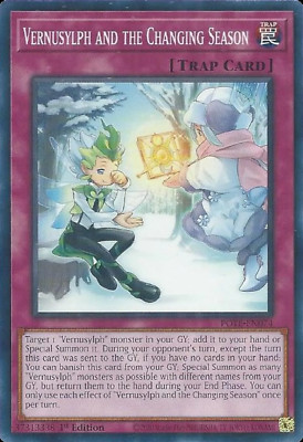 Yugi-oh! Vernusylph And The Changing Season Pote-en074 Comun Inglés