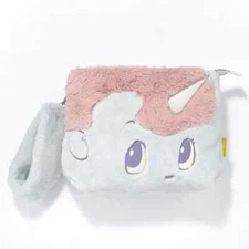 Osamu Tezuka Official UNICO Fur Clutch Bag Light Gray Japan case