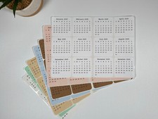 Mini Calendar Stickers for Planners and Journals - 2025 or 2026