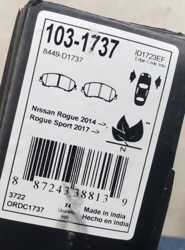 Disc Brake Pad Set-BrakeBest Select Ceramic Import Direct 103-1847 - Foto 2 di 5