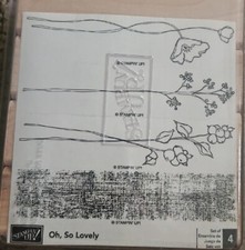 NEW 2007 retired Stampin Up Oh So Lovely set of 4