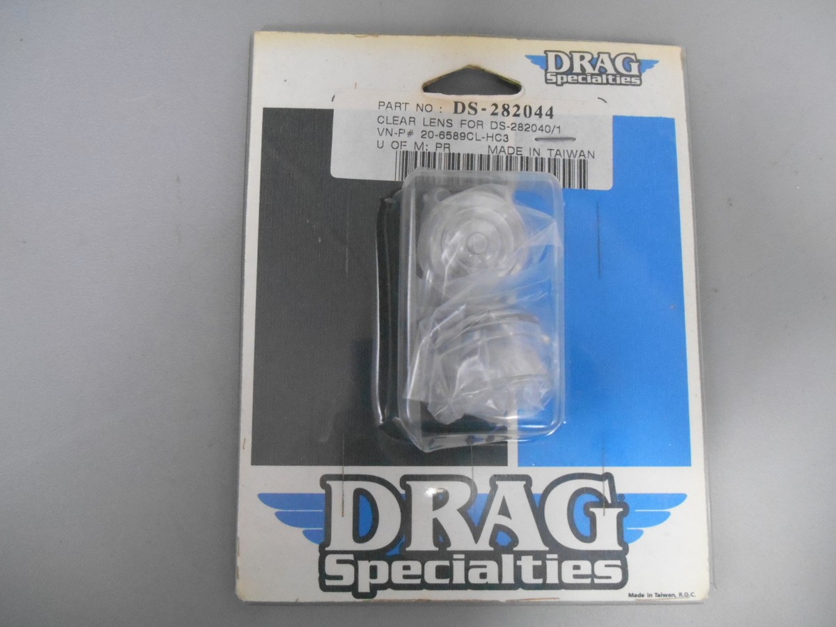 NOS Drag Specialties Clear Lens for Chrome Marker Lights DS-282040