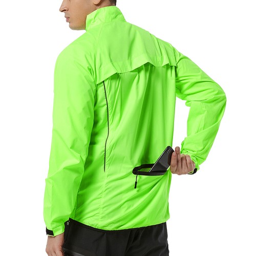 WOSAWE Men Cycling Jacket Mountain Bike Windbreaker Hi Visibility Bicycle Coat - Picture 11 of 24