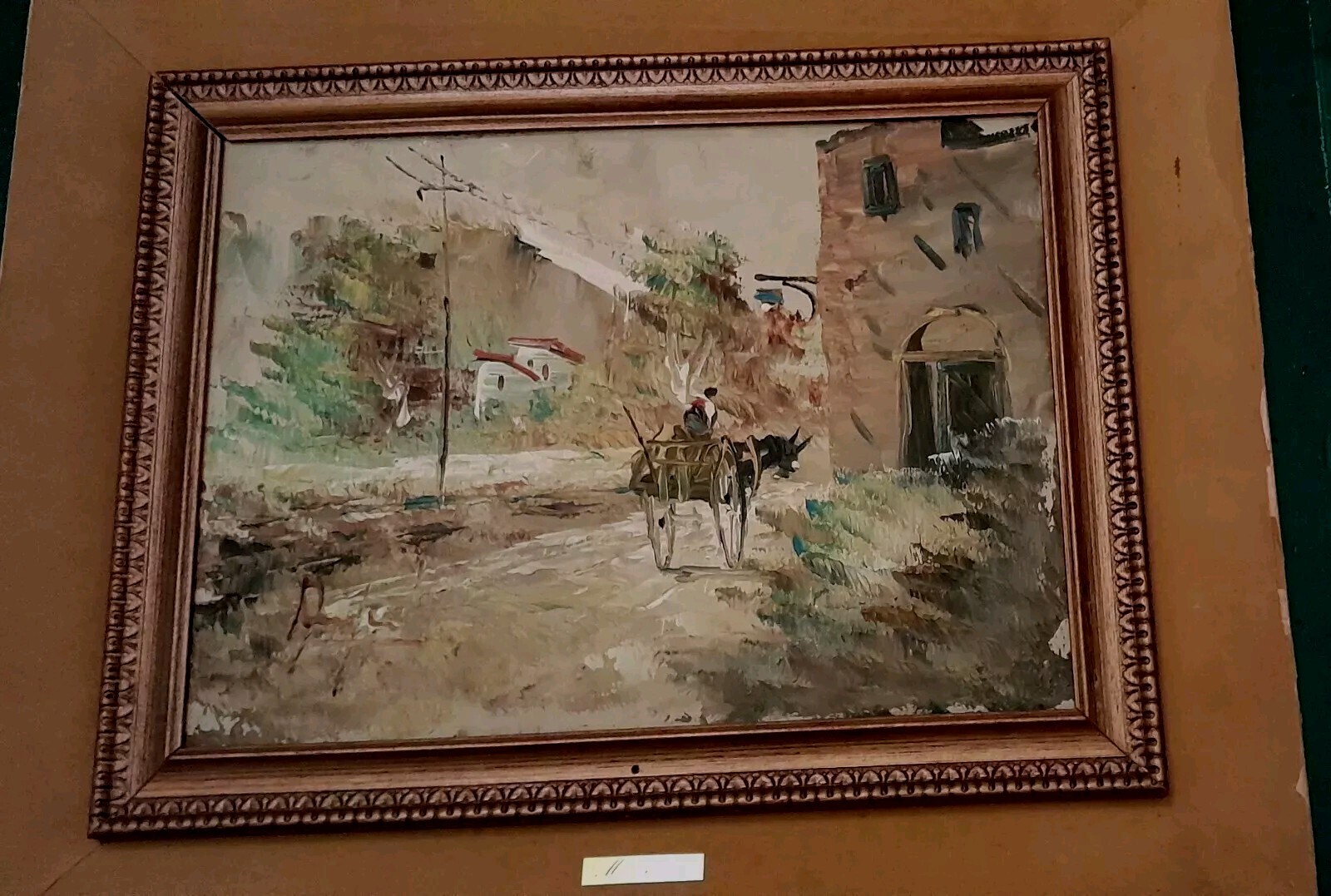 Silver Mino, oil on panel, rural landscape, 1960 ca.