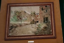 Silver Mino, oil on panel, rural landscape, 1960 ca.