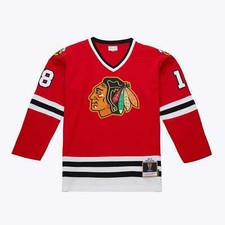 Mens Mitchell & Ness NHL DARK JERSEY BLACKHAWKS 1980 DENIS SAVARD
