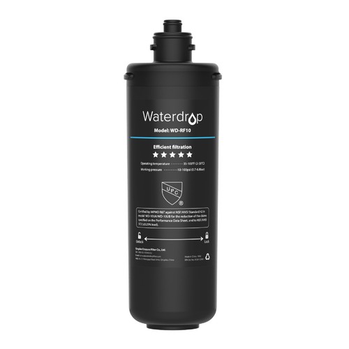 Waterdrop RF10 Replacement Filter Cartridge for 10UA/10UB UnderSink Water Filter - 第 1/8 張圖片