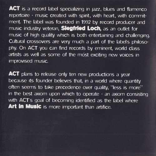 Act Blue Act:MUDDY WATERS,JASPER VAN´T HOF,JAVIER PAXARINO,GIL EVANS,JORGE PARDO - Bild 5 von 7
