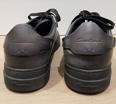 Santoni Sneakers MBGT21554 Black Mens 11.5 US - 10.5 UK Lace Santoni Sneakers MBGT21554 Black Mens 11.5 US - 10.5 UK Lace