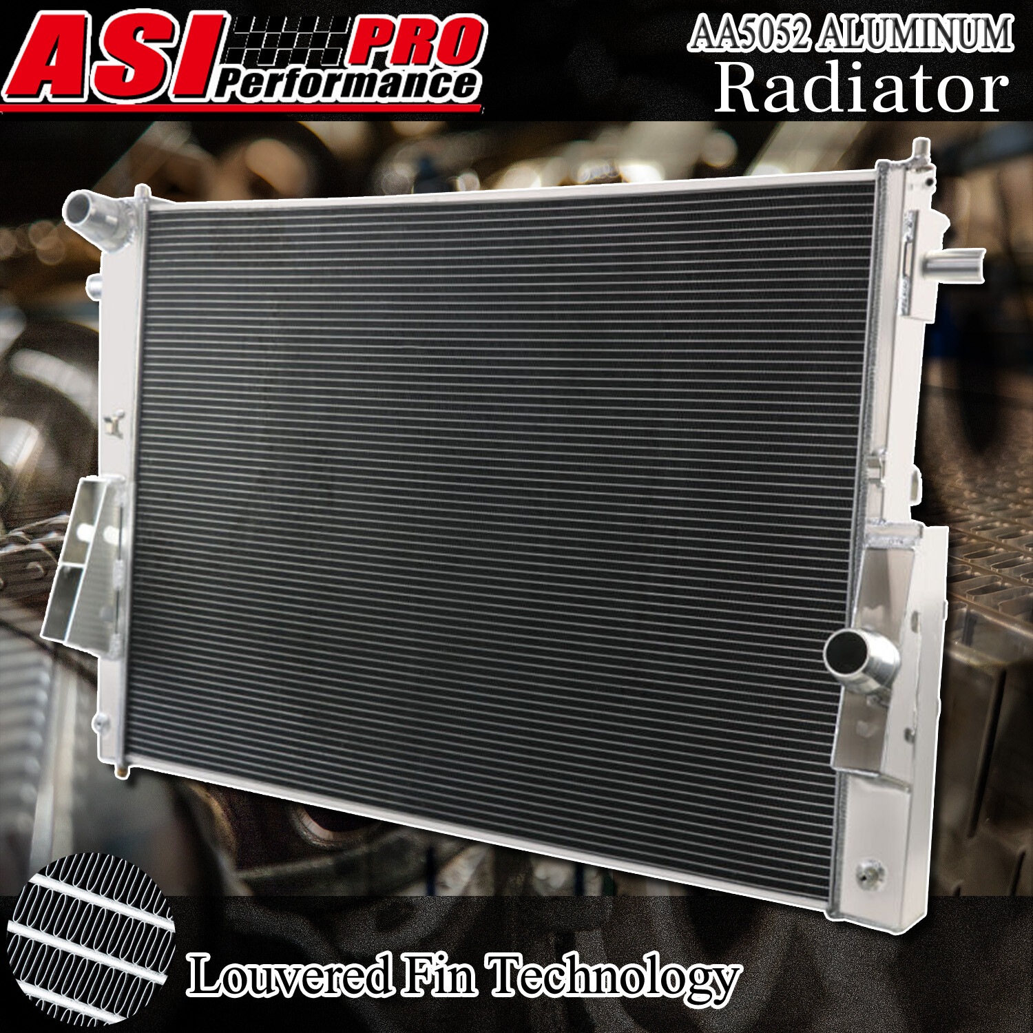 4 Row Aluminum Radiator For 2008-2010 Ford F250 F350 F450 F550 Powerstroke  6.4L | eBay