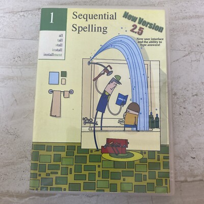 Sequential Spelling 1 on DVD-ROM 2.5 Version Homeschool Curriculum