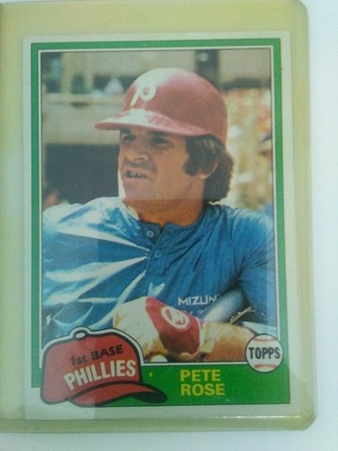 1981 Topps Pete Rose Baseball Card EBay