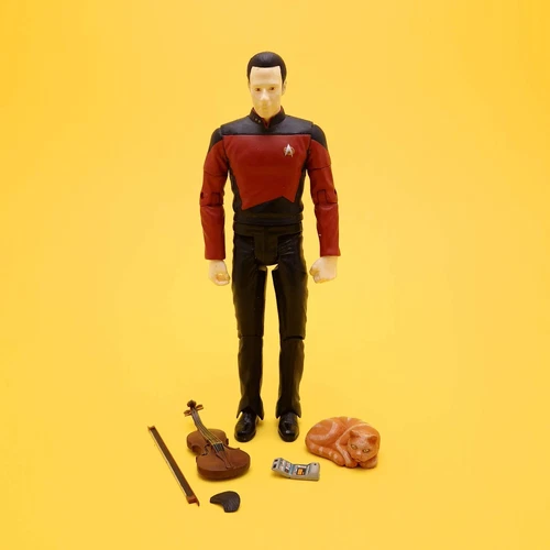 STAR TREK ☆ NEXT GENERATION Lt Commander Data RED ☆ Diamond Select Art Asylum