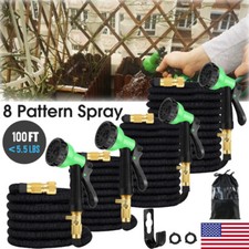 Garden Hose No-Kink Durable Water Hose with Nozzle Spray Gun for Watering  Wash