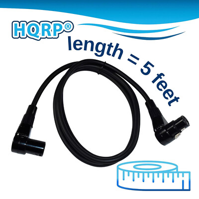 HQRP XLR to XLR Cable 3-Pin XLR Male L-Shaped to 3-Pin XLR Female