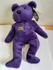 Santino's Bamm Beano's Mark McGwire Purple Plush Bear NWT Excellent condition