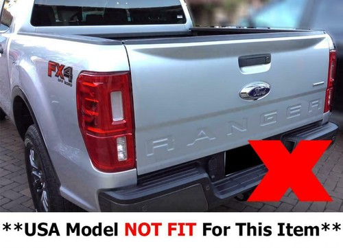 BLACK MATT COLOR TAIL LIGHT COVER TRIM Fits FORD RANGER T6 PICKUP 2012 - 2015 - Picture 3 of 4