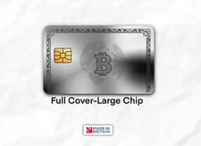 Bitcoin Silver | Credit Card Cover | Credit Card Skin | Credit Card Sticker