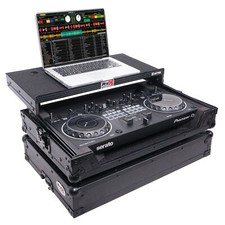 ProX X-DDJREV1LTBL ATA Black Road Case For Pioneer DDJ-REV1 Control Laptop Shelf