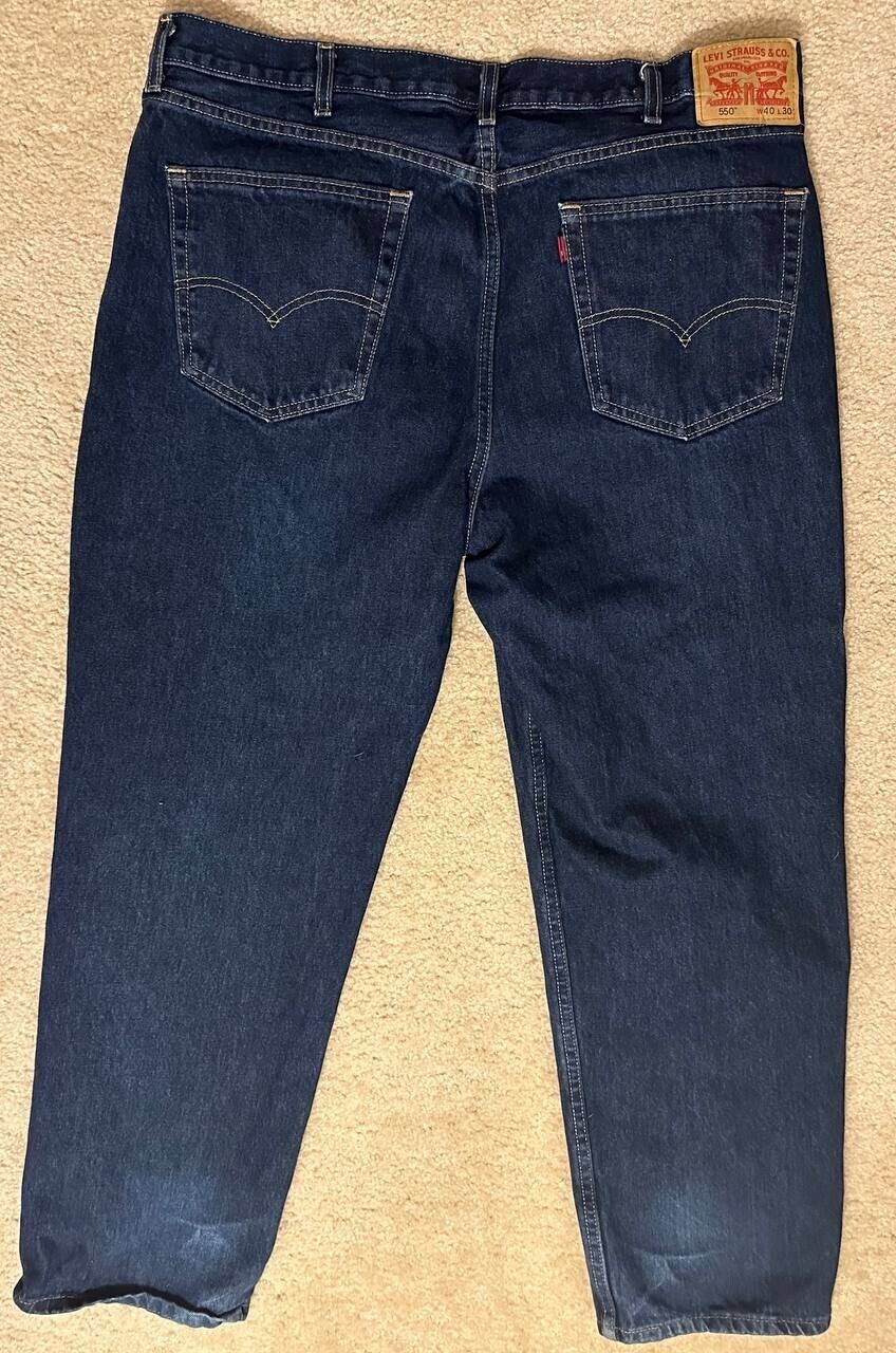 Levi's 550 Relaxed Fit Jeans Men's Size 40x30 Blu… - image 2