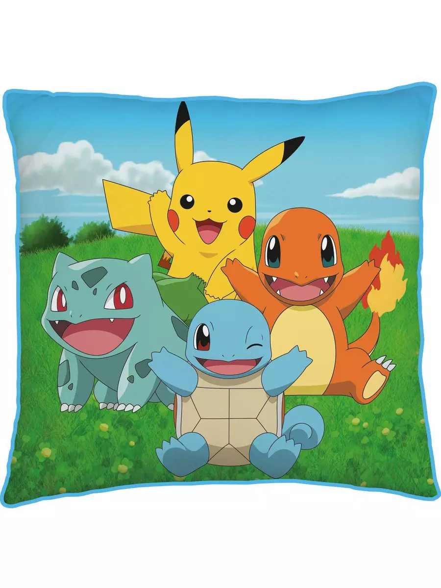 Pokemon Coussin Pré-rempli Pikachu Canapé Oreiller Enfants - 40cm x 40cm