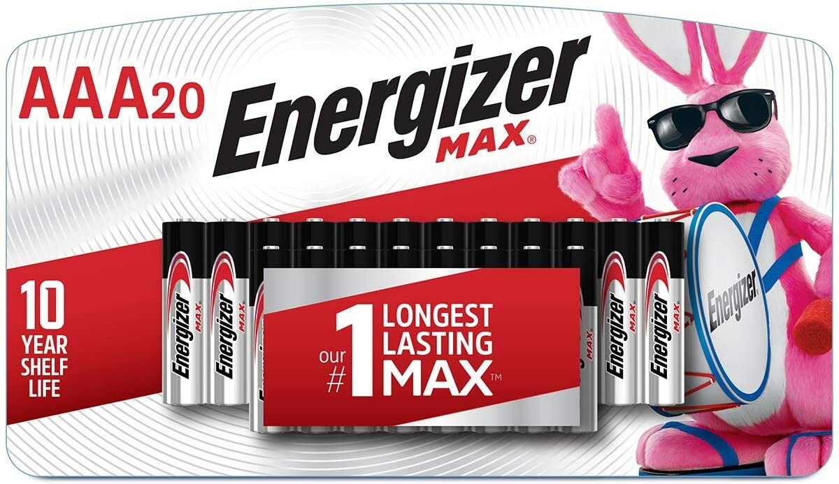 Energizer AAA Batteries (20 Count), Triple A Max Alkaline Battery-image