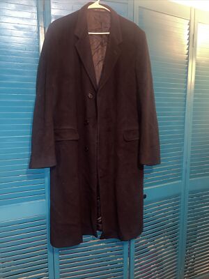 Vintage Harrodsburg By Berwin England Men's Black 100% Cashmere