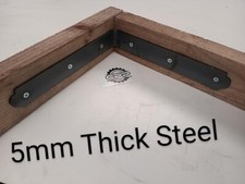 Timber Railway Sleeper Planter Path Edge Front Joining Angle Plate Bracket Build