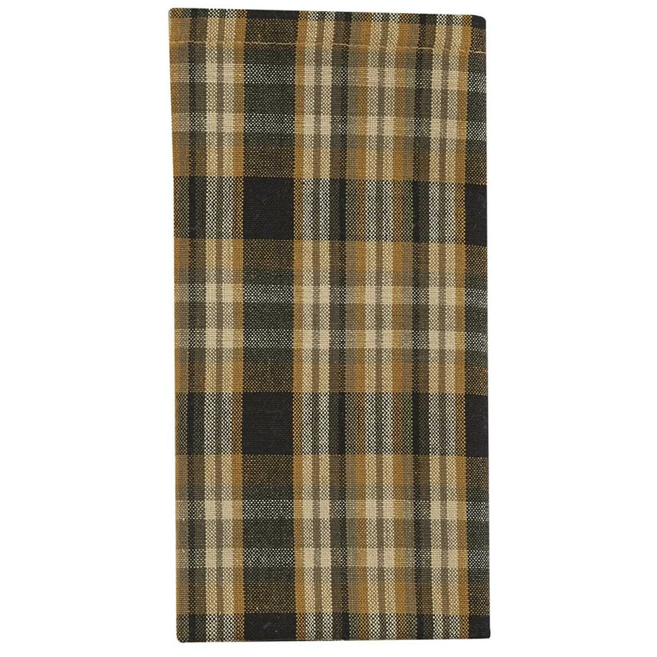 Nuevo Primitive Farmhouse TAN NEGRO MOSTAZA CUADROS CAFÉ BOTINES Panel Cortinas Foto 2 de 2