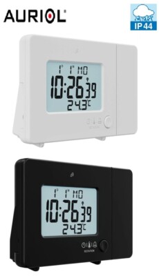 AURIOL Funk-Projektionswecker, mit LC-Display, Innentemperaturanzeige NEU 