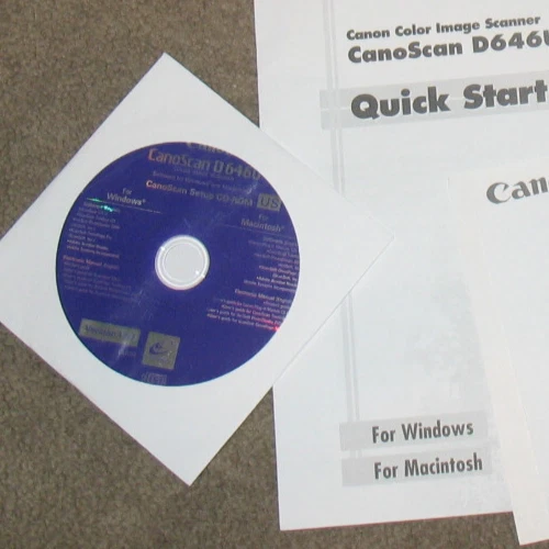 Canon CanoScan D6460 Scanner Setup Installation CD-ROM, Guide, Registration Card - Image 3 of 3