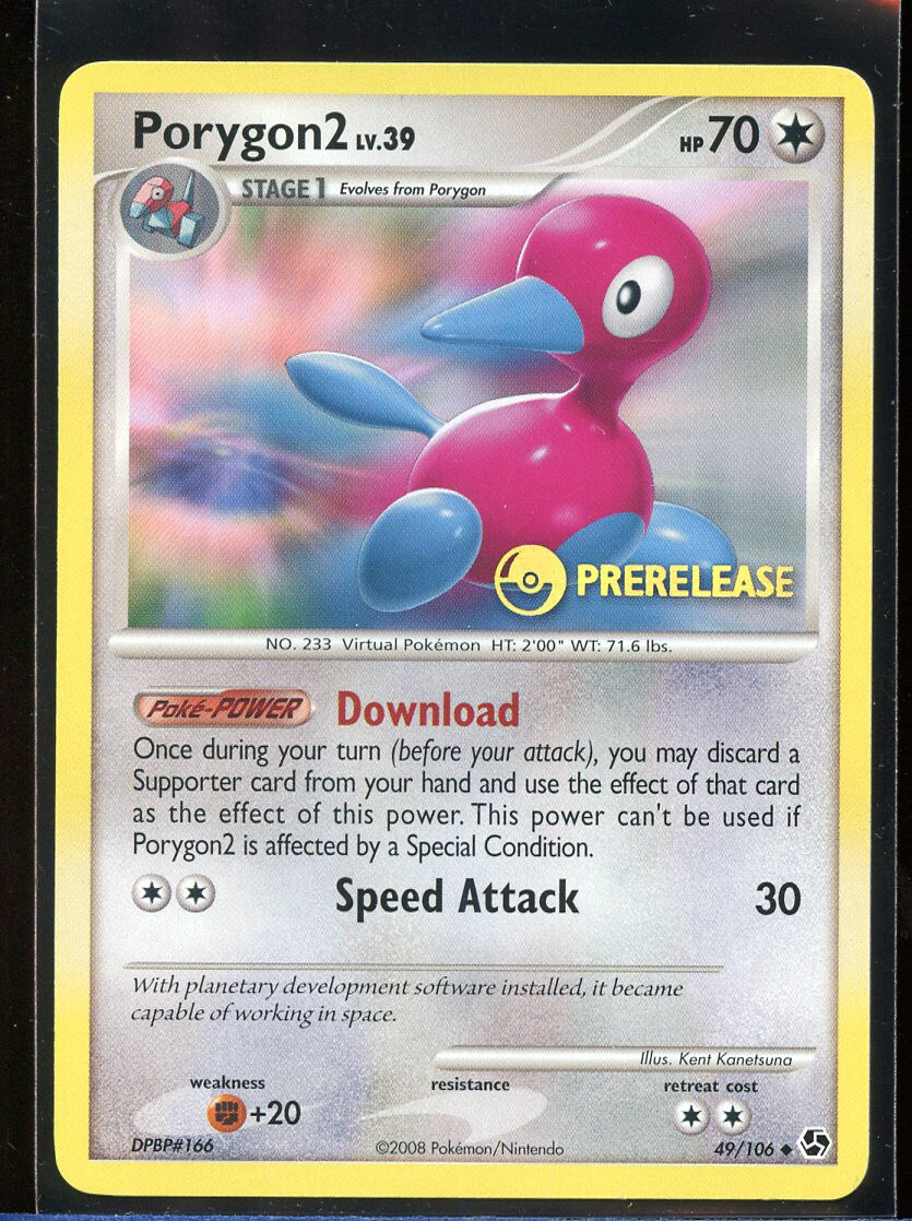 Porygon2 49/106 Ex Diamond Pearl Great Encounters Prerelease Promo Pokemon