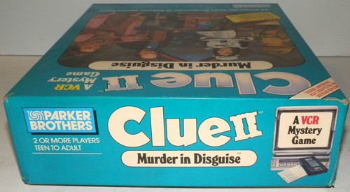 Clue II 2 Murder in Disguise VCR Mystery Board Game 1987 VHS Never Used - Picture 9 of 10