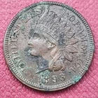 1893 Indian Head Cent 1c High Grade AU Details #25424