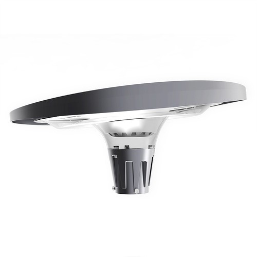SOLAR LED UFO ROUND APP REMOTE CONTROL POST LIGHT Dusk to Dawn 20W ALUMINUM - Picture 4 of 13