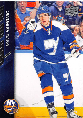 Travis Hamonic 2015-16 Upper Deck Hockey card #123 New York Islanders