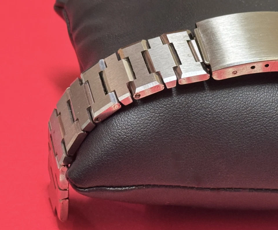 Pulsera G1N sin etiquetas años 60 NOS acero satinado para reloj de buceo plano 19mm vintage Foto 4 de 4