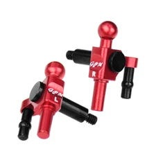 GPM 4140 Carbon Steel & 7075 Alloy Front Knuckle Arms Red for Kyosho Mini-Z