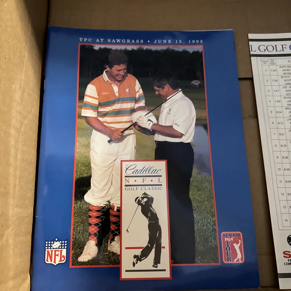 Vintage 1992 Cadillac NFL Golf Classic at TPC Sawgrass Program Booklet Guide - Image 2 of 4