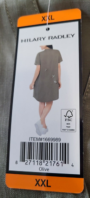 Hilary Radley Ladies' Tencel Dress Olive Green XXL NEW | eBay