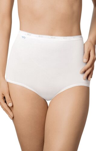 Sloggi Womens Cotton Briefs Maxi Basic+ Soft Gusseted in Various Colours- 4 Pack - Picture 4 of 16