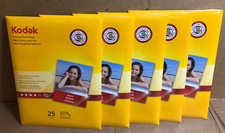 Premium Photo Paper 8.5 x 11 Glossy White 25 Sheets/Pack, Lot of 5 Packs **